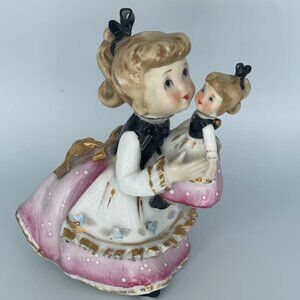 Vintage Geo Z Lefton Girl Doll Figurine 1955